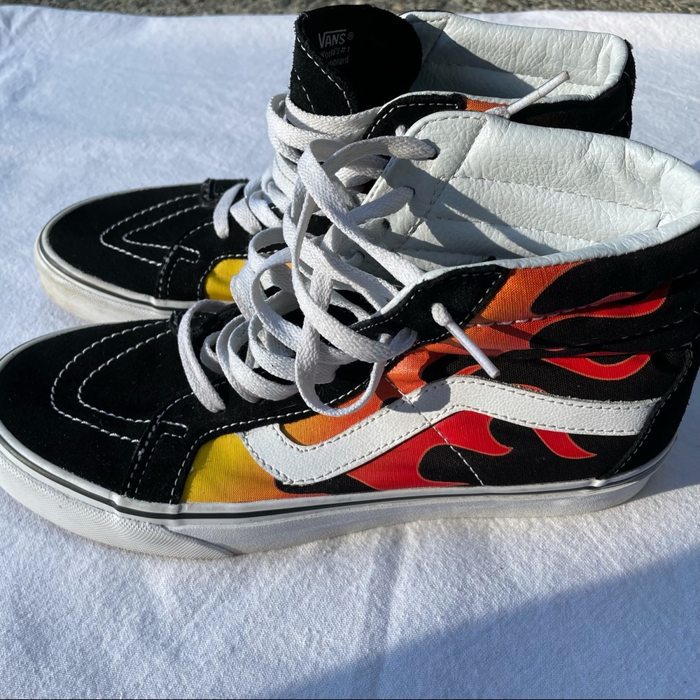 vans sk8-hi reissue flame high tops